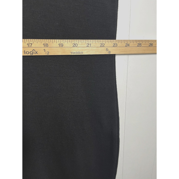 Lennie for Nina Leonard Wool Blend Sweater Maxi Dress Short Sleeve 2X Black New - Picture 4 of 9